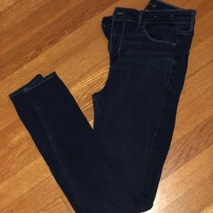 Abercrombie & Fitch dark wash high rise jeggings